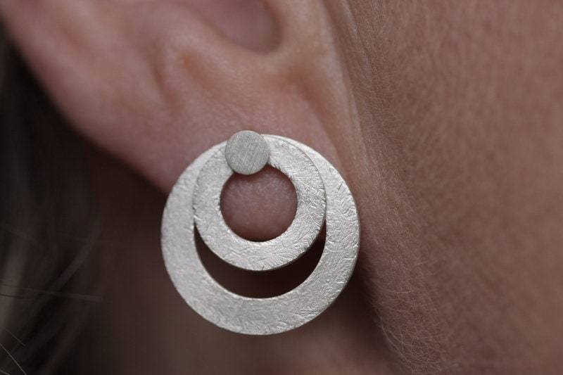 Ohrstecker Aus Drei Silberelementen Wandelbar von LaRosaSchmuck