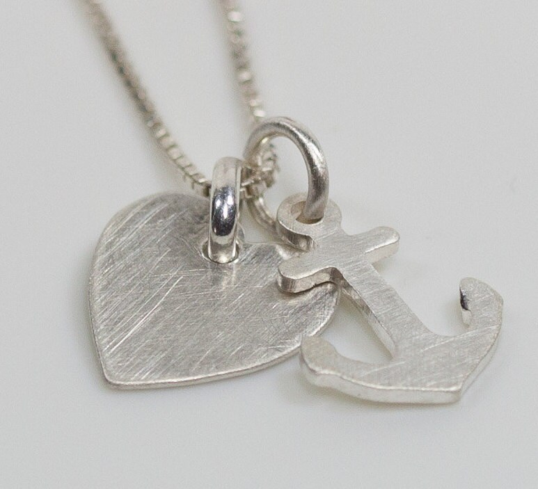 Silberkette Anker Trifft Herz Aus 925Er Silber Silberkette Anker Trifft Herz Aus 925Er Silber von LaRosaSchmuck