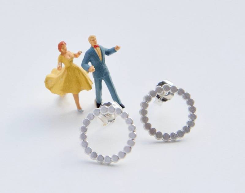 Silberohrstecker Kügelchenohrstecker von LaRosaSchmuck