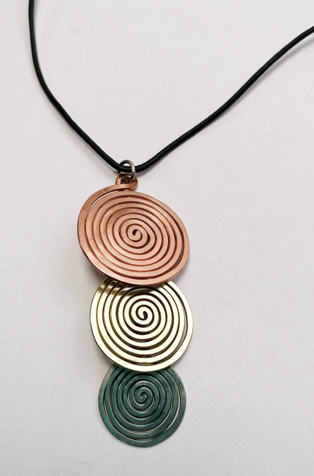 Anhänger Spiralen 3 Metalle von LaSombrilla