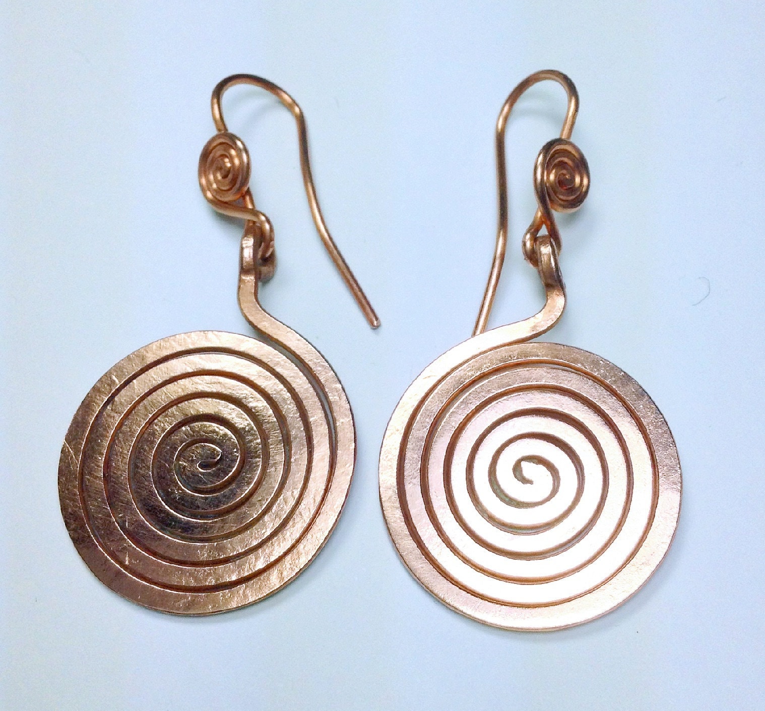 Spiralohrringe Aus Kupfer "La Vida " von LaSombrilla