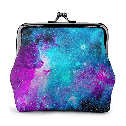 Münzgeldbörse Galaxy, Kleingeldtasche mit Kiss-Lock-Verschluss, Schnallen-Geldbörse für Mädchen von LaVami