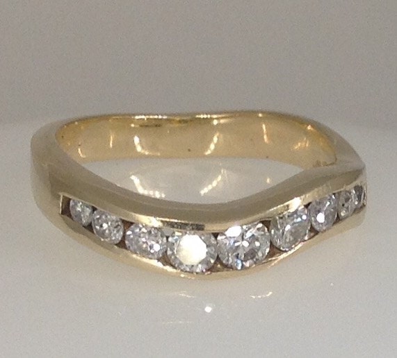 Vintage Halbe Ct. Diamant-Band Vintage Halbe Ct. Diamant-Band von LaVernesStudio