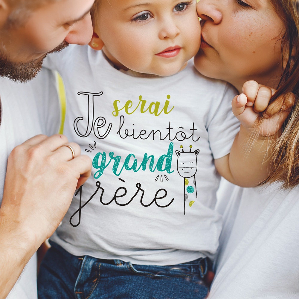 Schwangerschaftsanzeige Großer Bruder - Große Schwester T-Shirt Ich Werde Bald Ein Großer Eine Große Schwangerschaftsanzeige Großer Bruder - Große Schwester T-Shirt Ich Werde Bald Ein Großer Eine Große von LaVieEnMagenta