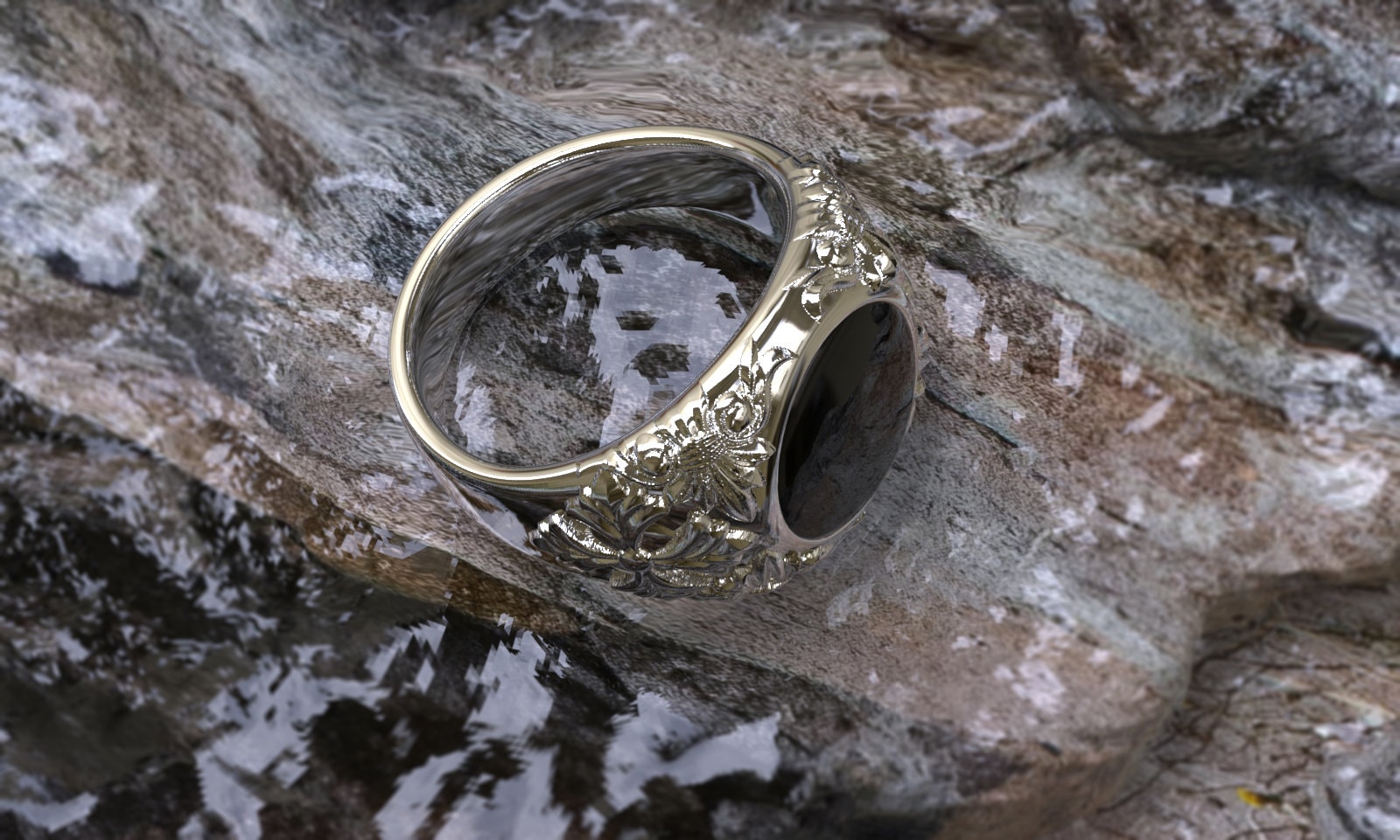 Herrenring, Siegelring Aus 925Er Silber, Für Den Kleinen Finger Und Geschenk Freund Oder Mann von LaVieRoyale