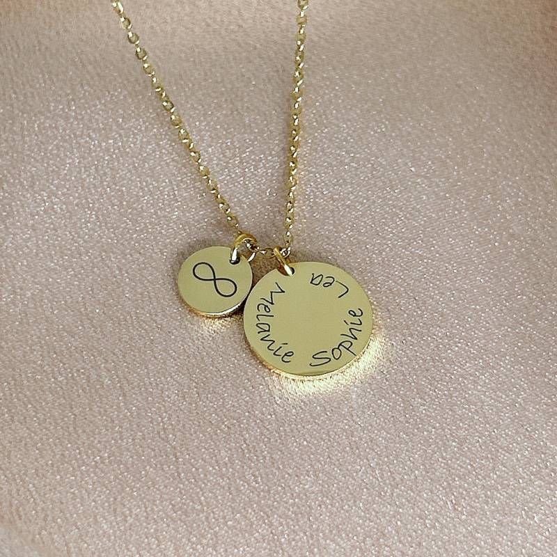 Halskette Personalisiert Mit Namen, Namenskette, Datum Kette, Kette Datum, Gravur, in Gold, Rosegold, Silber von LaasioDE