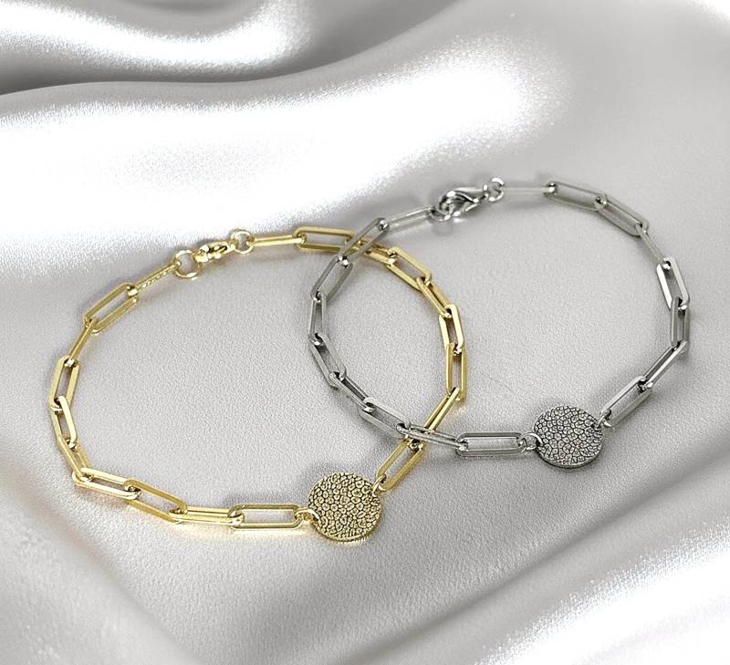 Herren-Armband Mit Gravur - Hundenasen-Abdruck, Personalisiertes Edelstahl-Armband, Erinnerung An Haustier, Geschenk Für Tierliebhaber von LaasioDE