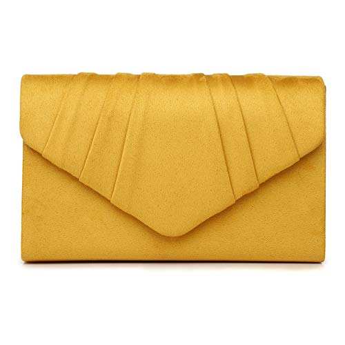 Labair Geldbörsen und Handtasche Wildleder Abendtasche Clutch Geldbörse Hochzeit Party Brautgeldbörse für Frauen von Labair