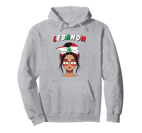 Labanon-Mädchen, Labanesisches Mädchen, Mädchen mit der patriotischen Flagge von Labanese Pullover Hoodie von Labanese Flag Gifts for Labanon Girl Labanon Women