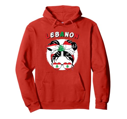 Labanon-Mädchen, Labanesisches Mädchen, Mädchen mit der patriotischen Flagge von Labanese Pullover Hoodie von Labanese Flag Gifts for Labanon Girl Labanon Women