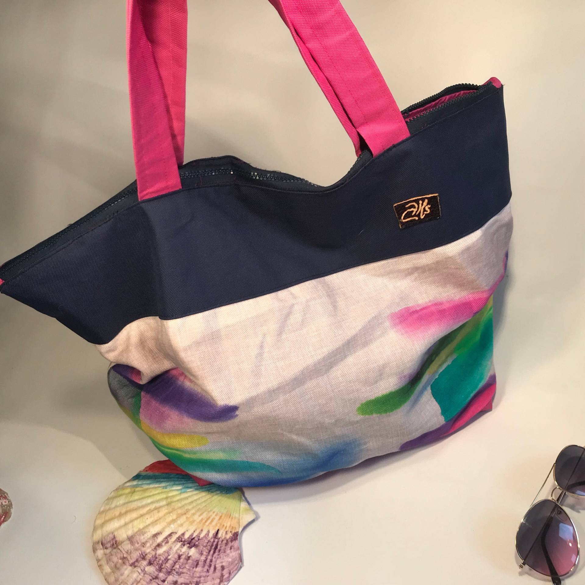 xxl-Tasche, Große Strandtasche, Wochenendtasche, Reisetasche, Tragetasche, Damentasche, Sommertasche von LabaraqueAMS