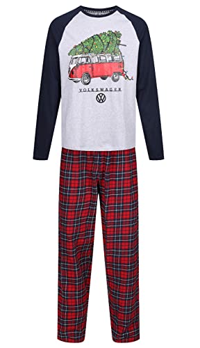 Label Cutters Herren Weihnachtspyjama Van Xmas Neuheit PJ Set Größen S M L XL XXL XXXL, Van Weihnachts-Pyjama-Set, XL von Label Cutters