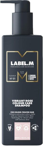 Label.M Vibrant Rose Colour Care Shampoo 300 ml von Label.M