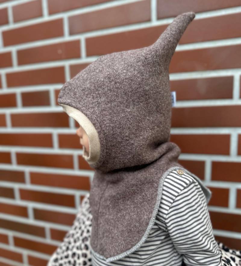 Walk Schlupfmütze Schalmütze Rehbraun Meliert Ku 46/50 - 54/58 Kinder Mütze Wintermütze Für Wollwalk von Label1912