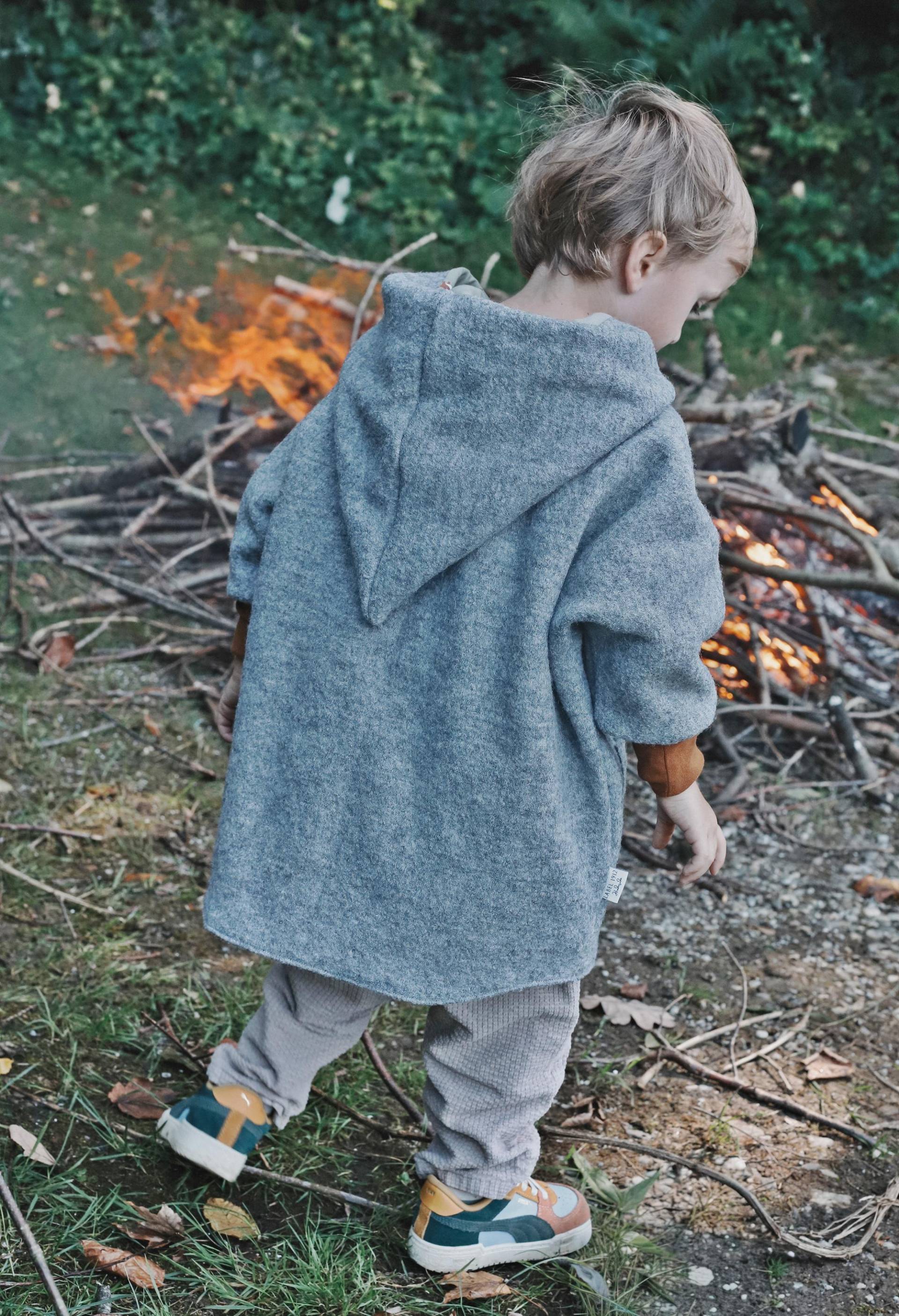 Wollwalk Jacke Walkmantel Oversize in Grau74/80 -122/128 - Kinder Walkjacke -Futter Frei Wählbar Übergangs Winter Wollwalk Jacke Walkmantel Oversize in Grau74/80 -122/128 - Kinder Walkjacke -Futter Frei Wählbar Übergangs Winter von Label1912