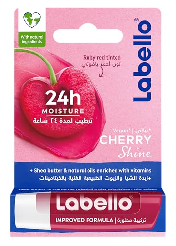 Labello Cherry Fruity Shine Lip Gloss Balm SPF 10 by Labello von Labello