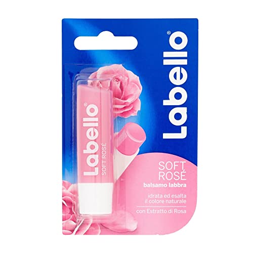 Labello SOFT ROSE Care Lip Care Balm 4.8gr Lipcare Pack of 3 by Labello von Labello