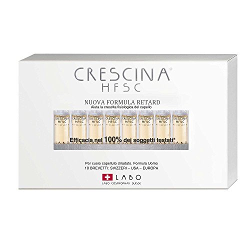 Labo Crescina Ri-Crescita HFSC Retard 500 Herren gegen Haarausfall, 40 Ampullen von CRESCINA