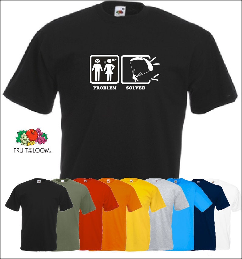Problem Gelöst T-Shirt Paragliding Flying T Shirt von LabobDesign