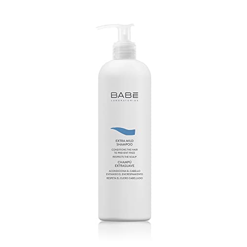 Laboratorios Babé Extra sanftes Shampoo für empfindliches Haar, verleiht Weichheit und Feuchtigkeit, Shampoo für Männer und Frauen, Haarpflege, Beruhigend, pH-respektierend, 500 ml von Babe