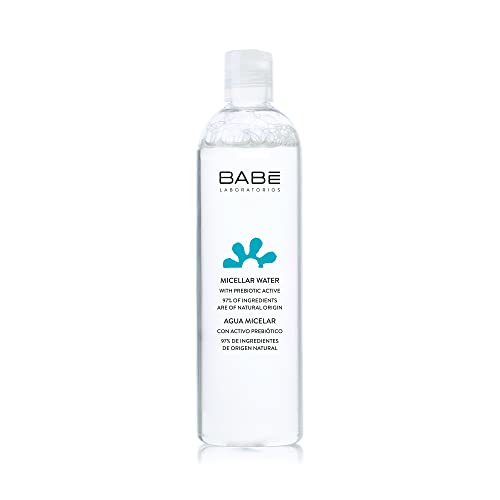 Laboratorios Babé Mizellenwasser, 400 ml, Inhaltsstoffe natürlichen Ursprungs, für alle Hauttypen, empfindliche Haut, Unisex, tägliche Anwendung, entfernt Schmutz, feuchtigkeitsspendend, beruhigend, von Laboratorios Babé