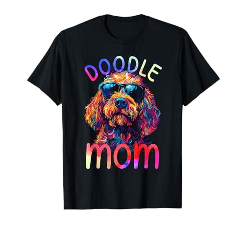 Labradoodle Mom Color Pop Art Doodle Mom Damen Labradoodle T-Shirt Labradoodle Mom Color Pop Art Doodle Mom Damen Labradoodle T-Shirt von Labradoodle Dog Lovers Designs