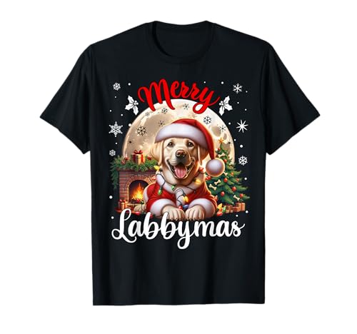 Labrador Christmas Retriever Design Herren Damen - Unisex T-Shirt - Schwarz - Klein - Cartoon Weihnachten Golden Retriever Merry Labrador - Imported - Polyester - Crew-Ausschnitt - Pull-On - 1 Count Labrador Christmas Retriever Design Herren Damen - Unisex T-Shirt - Schwarz - Klein - Cartoon Weihnachten Golden Retriever Merry Labrador - Imported - Polyester - Crew-Ausschnitt - Pull-On - 1 Count von Labrador Christmas Retriever Design Herren Damen