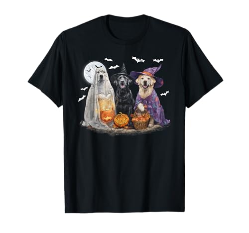 Herren Damen Labrador Happy Halloween Hundeliebhaber T-Shirt von Labrador Dog Pumpkin Happy Halloween