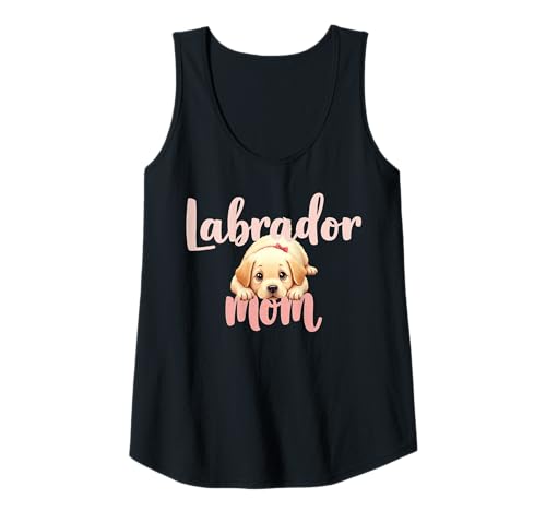Damen Labrador Mom Dog Lab Mama Süßer Welpe Tank Top von Labrador Fun Designs