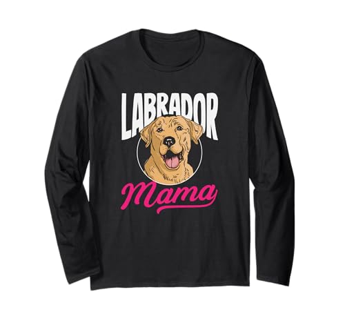 Labrador Mama Lustiges Labrador Langarmshirt von Labrador Hunde Sprüche Designs Geschenke