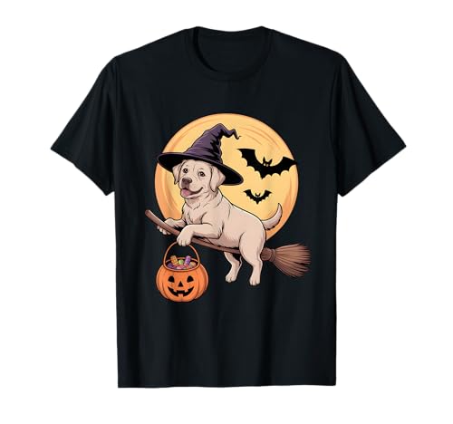 Labrador Retriever Hexenhut Kürbis Halloween Kostüm Kinder T-Shirt Labrador Retriever Hexenhut Kürbis Halloween Kostüm Kinder T-Shirt von Labrador Lover Dog Halloween Party Wear