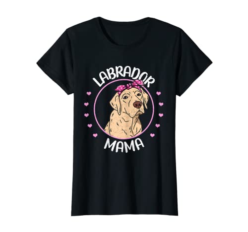 Damen Labrador Mama Hund Hundemama Gassi Gehen Labrador T-Shirt Damen Labrador Mama Hund Hundemama Gassi Gehen Labrador T-Shirt von Labrador Muttertag Mama Geschenke & Designs