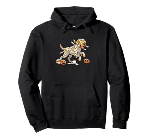 Labrador Retriever Mumie Kürbis Halloween Kinder Herren Damen Pullover Hoodie von Labrador Retriever Cute Halloween Outfits Boy Girl