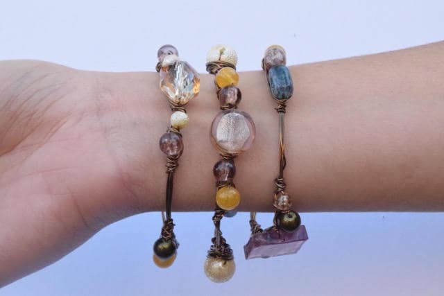 Kupfer-Armreif Mit Perlen Kupfer-Armreif Mit Perlen von LabsDesign