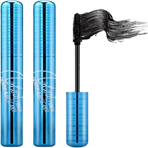 4D Mascara Wimperntusche Frauen Silk Fiber Verlängerung Eyelash Wasserfest Langlebig Schwarz Natürliche Wimperntusche Augen Beauty Make-up Frauen Geschenk von Labstandard