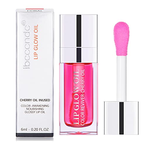 Lippenpflegeöl Lipgloss Feuchtigkeitsspendendes Lippenöl für Frauen Make-up Langanhaltender Spiegel-Lipgloss Natürlich Glänzender Lippenstift Feuchtigkeitspflege Reduziert Feine Linien (015#) von Labstandard