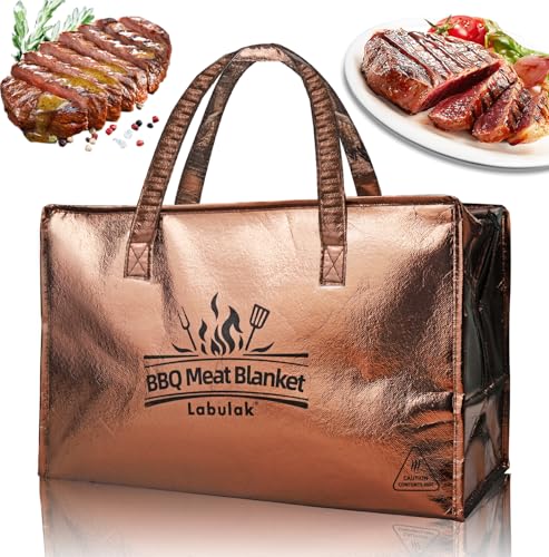 Grill-Fleischdecke, Grill-Brustdecke zum Räuchern, groß, wiederverwendbar, isolierter Fleischablage, erweiterte Kapazität, Doppelreißverschluss, tolles Grillgeschenk für Männer Grill-Fleischdecke, Grill-Brustdecke zum Räuchern, groß, wiederverwendbar, isolierter Fleischablage, erweiterte Kapazität, Doppelreißverschluss, tolles Grillgeschenk für Männer von Labulak
