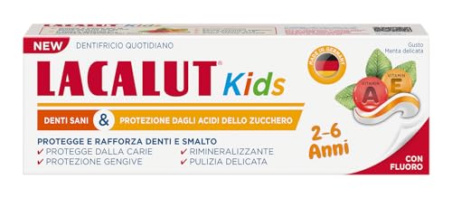 LACALUT Kinder Zahnpasta 2-6 Jahre. Tägliche Hygiene Schutz Karies. mit Fluorid und Xylit. zarter Minzgeschmack 55ml LACALUT Kinder Zahnpasta 2-6 Jahre. Tägliche Hygiene Schutz Karies. mit Fluorid und Xylit. zarter Minzgeschmack 55ml von Lacalut