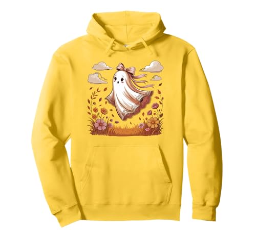 Spitze Ghose Floral Cute Coquette Bow Halloween Girly Ghost Pullover Hoodie von Lace Ghose Floral Cute Coquette Bow Halloween