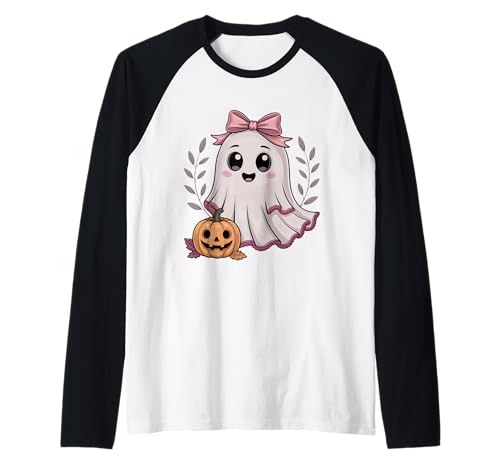 Spitze Geist Halloween Kokette Schleife Kürbis Vintage Frauen Mädchen Raglan Spitze Geist Halloween Kokette Schleife Kürbis Vintage Frauen Mädchen Raglan von Lace Ghost Halloween Coquette Bow Pumpkin
