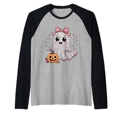 Spitze Geist Frauen Mädchen Halloween Kokette Schleife Kürbis Vintage Raglan Spitze Geist Frauen Mädchen Halloween Kokette Schleife Kürbis Vintage Raglan von Lace Ghost Women Girl Halloween Coquette