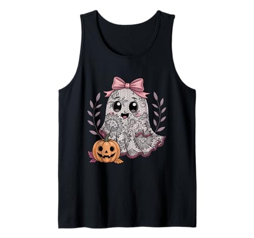 Spitze Geist Frauen Mädchen Halloween Kokette Schleife Kürbis Vintage Tank Top Spitze Geist Frauen Mädchen Halloween Kokette Schleife Kürbis Vintage Tank Top von Lace Ghost Women Girl Halloween Coquette