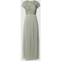LACE & BEADS Abendkleid mit Pailletten in Mint, Größe XS von Lace & Beads