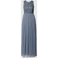 LACE & BEADS Abendkleid mit Paillettenbesatz in Bleu, Größe XS von Lace & Beads