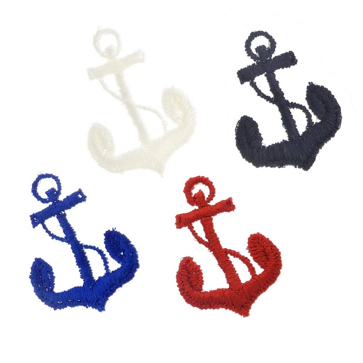 1 "Gestickter Anker-Applikations-Näh-Flicken Verfügbar in Weiß, Schwarz, Rot Und Blau Schiffsanker Für Diy-Kleidung, Hüte, Jacke, Aufnäher von LaceApplique
