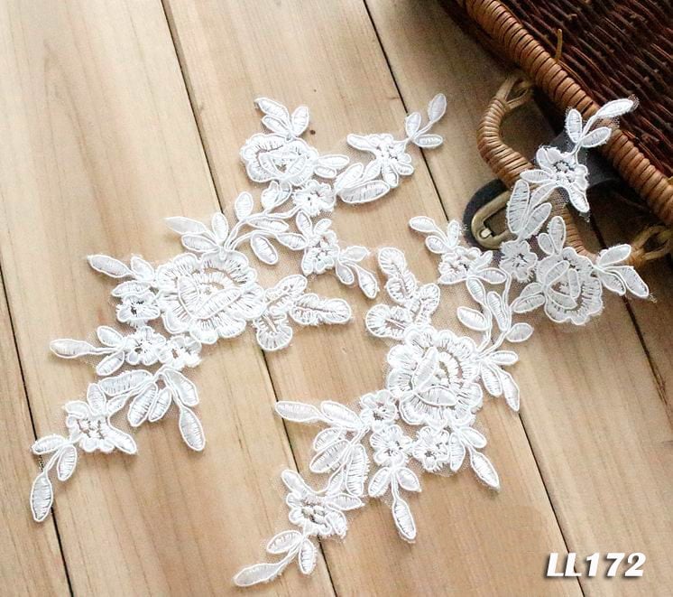Spitzenapplikationen Venedig Aufnäher Alençon-Applikationen Guipure-Hochzeitskleid Alençon-Spitzenapplikationen Brautkleidaufnäher Ll172 Spitzenapplikationen Venedig Aufnäher Alençon-Applikationen Guipure-Hochzeitskleid Alençon-Spitzenapplikationen Brautkleidaufnäher Ll172 von LaceBijouxabc
