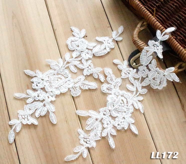 Spitzenapplikationen Venedig Aufnäher Alençon-Applikationen Guipure-Hochzeitskleid Alençon-Spitzenapplikationen Brautkleidaufnäher Ll172 Spitzenapplikationen Venedig Aufnäher Alençon-Applikationen Guipure-Hochzeitskleid Alençon-Spitzenapplikationen Brautkleidaufnäher Ll172 von LaceBijouxabc