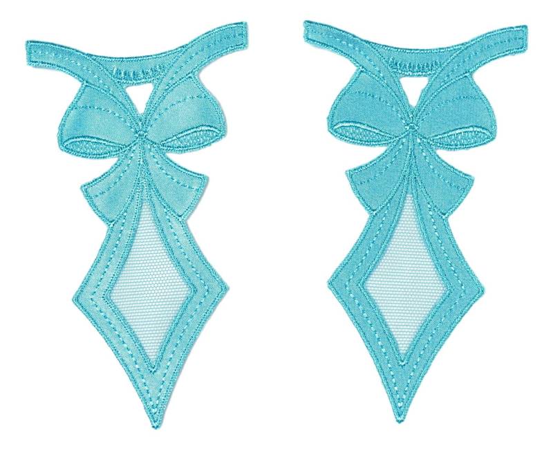 Türkisfarbene Anwendungen Auf Tüll, Satin, Patches Für Kleidung, Dessous 3666 Türkisfarbene Anwendungen Auf Tüll, Satin, Patches Für Kleidung, Dessous 3666 von LaceElements