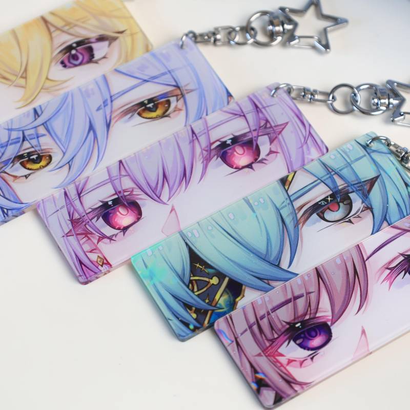 Honkai Star Rail Acrylic Eye Keychain, Features Sunday, Anaxagoras, Castorice, Herta, Aventurin Translucent Backpack Charm For Anime Fans, Oc Gift von LaceHavendesign