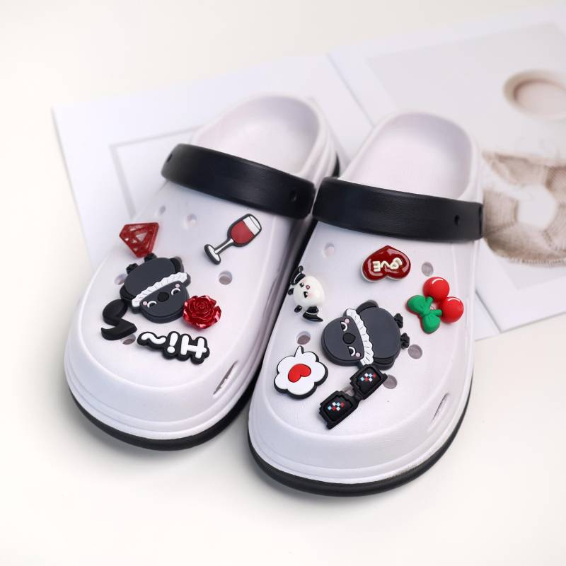 Love & Deepspace Sylus Character Inspired Slippers-Removeable Shoe Decoration Charm Plugs For Shoes Or Rubber Bags - House Slippers von LaceHavendesign